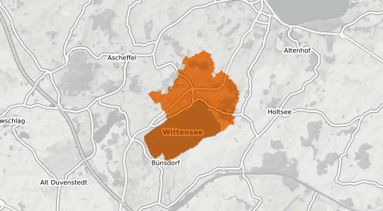 Mietspiegelkarte Gross Wittensee